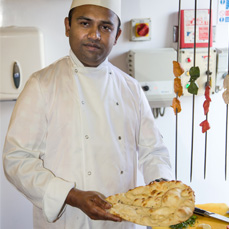 Chef Making Naan Bread – Rose Indienne